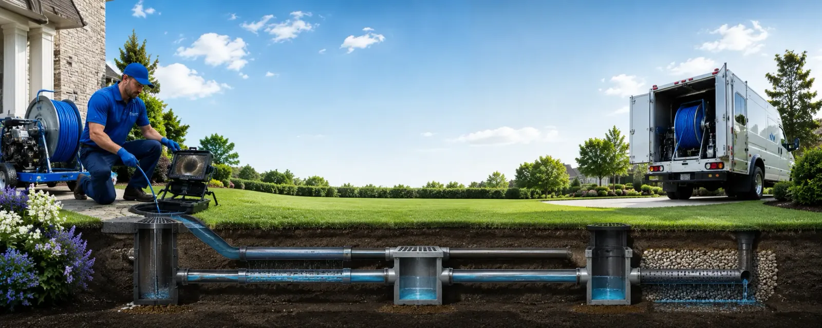 Outdoor drain cleaning information for Vansant, VA